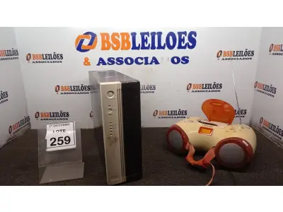 LOTE 259 - 01 NOBREAK E 01 MINI SYSTEM MARCA TOSHIBA. (NO ESTADO) ATENÇÃO! FAZER A VISITAÇÃO ANTES DE ARREMATAR, NÃO SABEMOS SE FUNCIONA, LEILÃO NÃO TEM GARANTIA E NEM DEVOLUÇÃO, SUJEITO A POSSÍVEIS AVARIAS VISÍVEIS/OCULTAS E/OU AUSÊNCIA DE COMPONENTES.