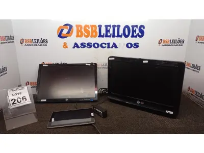 LOTE 206 - 01 ALL IN ONE E 01 MONITOR MARCA HP E 01 TABLET MARCA SAMSUNG. (NO ESTADO) ATENÇÃO! FAZER A VISITAÇÃO ANTES DE ARREMATAR, NÃO SABEMOS SE FUNCIONA, LEILÃO NÃO TEM GARANTIA E NEM DEVOLUÇÃO, SUJEITO A POSSÍVEIS AVARIAS VISÍVEIS/OCULTAS E/OU AUSÊNCIA DE COMPONENTES.