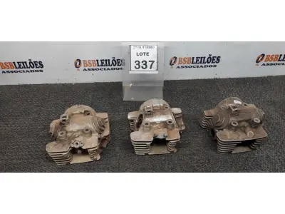 LOTE 337 - 03 CABEÇOTES PARA MOTO YAMAHA. (NO ESTADO) ATENÇÃO! FAZER A VISITAÇÃO ANTES DE ARREMATAR, NÃO SABEMOS SE FUNCIONA, LEILÃO NÃO TEM GARANTIA E NEM DEVOLUÇÃO, SUJEITO A POSSÍVEIS AVARIAS VISÍVEIS/OCULTAS E/OU AUSÊNCIA DE COMPONENTES.
