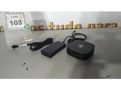 LOTE 103 - 01 DOCKING STATION HP HSN-IX02.(NOVO) (NO ESTADO EM QUE SE ENCONTRA. SUJEITO A AVARIAS OCULTAS/VISÍVEIS.)