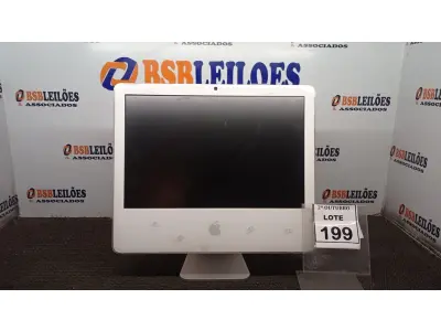 LOTE 199 - 01 IMAC APPLE. (NO ESTADO) ATENÇÃO! FAZER A VISITAÇÃO ANTES DE ARREMATAR, NÃO SABEMOS SE FUNCIONA, LEILÃO NÃO TEM GARANTIA E NEM DEVOLUÇÃO, SUJEITO A POSSÍVEIS AVARIAS VISÍVEIS/OCULTAS E/OU AUSÊNCIA DE COMPONENTES.