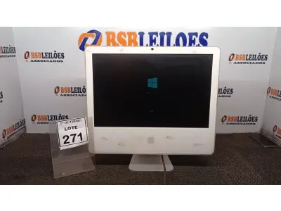 LOTE 271 - 01 IMAC APPLE. (NO ESTADO) ATENÇÃO! FAZER A VISITAÇÃO ANTES DE ARREMATAR, NÃO SABEMOS SE FUNCIONA, LEILÃO NÃO TEM GARANTIA E NEM DEVOLUÇÃO, SUJEITO A POSSÍVEIS AVARIAS VISÍVEIS/OCULTAS E/OU AUSÊNCIA DE COMPONENTES.