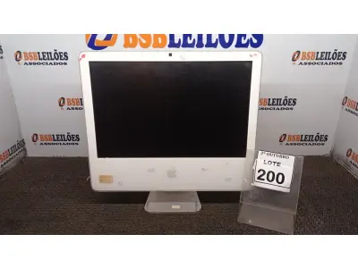LOTE 200 - 01 IMAC APPLE. (NO ESTADO) ATENÇÃO! FAZER A VISITAÇÃO ANTES DE ARREMATAR, NÃO SABEMOS SE FUNCIONA, LEILÃO NÃO TEM GARANTIA E NEM DEVOLUÇÃO, SUJEITO A POSSÍVEIS AVARIAS VISÍVEIS/OCULTAS E/OU AUSÊNCIA DE COMPONENTES.