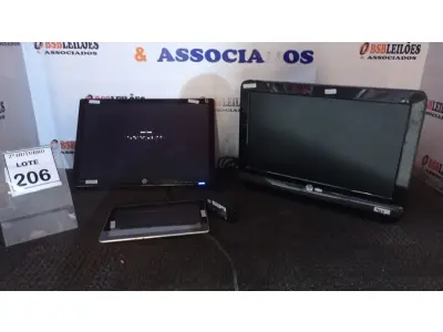 LOTE 206 - 01 ALL IN ONE E 01 MONITOR MARCA HP E 01 TABLET MARCA SAMSUNG. (NO ESTADO) ATENÇÃO! FAZER A VISITAÇÃO ANTES DE ARREMATAR, NÃO SABEMOS SE FUNCIONA, LEILÃO NÃO TEM GARANTIA E NEM DEVOLUÇÃO, SUJEITO A POSSÍVEIS AVARIAS VISÍVEIS/OCULTAS E/OU AUSÊNCIA DE COMPONENTES.