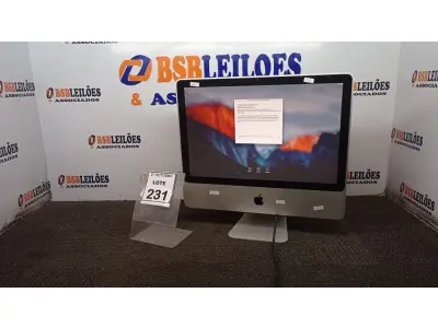 LOTE 231 - 01 IMAC APPLE. (NO ESTADO) ATENÇÃO! FAZER A VISITAÇÃO ANTES DE ARREMATAR, NÃO SABEMOS SE FUNCIONA, LEILÃO NÃO TEM GARANTIA E NEM DEVOLUÇÃO, SUJEITO A POSSÍVEIS AVARIAS VISÍVEIS/OCULTAS E/OU AUSÊNCIA DE COMPONENTES.