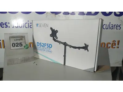 LOTE 025 - 01 SUPORTE DE MONITOR DUPLO SEVN DS2FSD. (NO ESTADO EM QUE SE ENCONTRA. SUJEITO A AVARIAS OCULTAS/VISÍVEIS.)