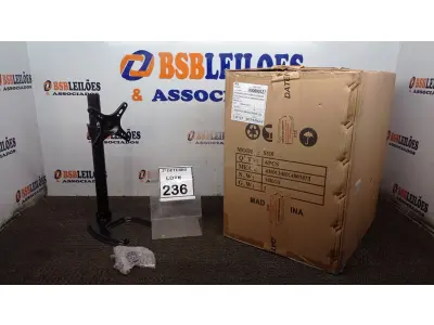 LOTE 236 - 01 CAIXA COM 06 SUPORTES PARA MONITORES MARCA DATEN. (NO ESTADO) ATENÇÃO! FAZER A VISITAÇÃO ANTES DE ARREMATAR, NÃO SABEMOS SE FUNCIONA, LEILÃO NÃO TEM GARANTIA E NEM DEVOLUÇÃO, SUJEITO A POSSÍVEIS AVARIAS VISÍVEIS/OCULTAS E/OU AUSÊNCIA DE COMPONENTES.