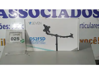 LOTE 025 - 01 SUPORTE DE MONITOR DUPLO SEVN DS2FSD. (NO ESTADO EM QUE SE ENCONTRA. SUJEITO A AVARIAS OCULTAS/VISÍVEIS.)