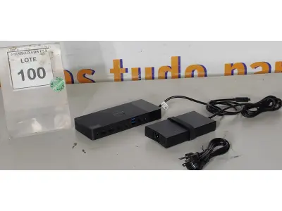 LOTE 100 - 01 DOCKING STATION DELL WD19 (NOVO).(NO ESTADO EM QUE SE ENCONTRA. SUJEITO A AVARIAS OCULTAS/VISÍVEIS.)