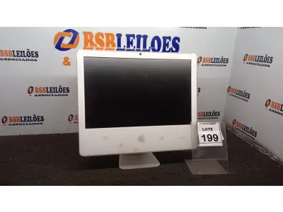 LOTE 199 - 01 IMAC APPLE. (NO ESTADO) ATENÇÃO! FAZER A VISITAÇÃO ANTES DE ARREMATAR, NÃO SABEMOS SE FUNCIONA, LEILÃO NÃO TEM GARANTIA E NEM DEVOLUÇÃO, SUJEITO A POSSÍVEIS AVARIAS VISÍVEIS/OCULTAS E/OU AUSÊNCIA DE COMPONENTES.