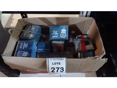 LOTE 273 - 01 LOTE VÁRIOS PERFURADORES DE PAPEL E TINTA PARA CARIMBO. (NO ESTADO) ATENÇÃO! FAZER A VISITAÇÃO ANTES DE ARREMATAR, NÃO SABEMOS SE FUNCIONA, LEILÃO NÃO TEM GARANTIA E NEM DEVOLUÇÃO, SUJEITO A POSSÍVEIS AVARIAS VISÍVEIS/OCULTAS E/OU AUSÊNCIA DE COMPONENTES.