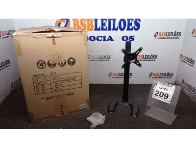LOTE 209 - 01 CAIXA COM 06 SUPORTES PARA MONITORES MARCA DATEN. (NO ESTADO) ATENÇÃO! FAZER A VISITAÇÃO ANTES DE ARREMATAR, NÃO SABEMOS SE FUNCIONA, LEILÃO NÃO TEM GARANTIA E NEM DEVOLUÇÃO, SUJEITO A POSSÍVEIS AVARIAS VISÍVEIS/OCULTAS E/OU AUSÊNCIA DE COMPONENTES.