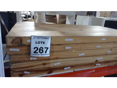 LOTE 267 - 05 TÁBUAS DE MADEIRA DE APROXIMADAMENTE 0,97X0,50 CM. (NO ESTADO) ATENÇÃO! FAZER A VISITAÇÃO ANTES DE ARREMATAR, NÃO SABEMOS SE FUNCIONA, LEILÃO NÃO TEM GARANTIA E NEM DEVOLUÇÃO, SUJEITO A POSSÍVEIS AVARIAS VISÍVEIS/OCULTAS E/OU AUSÊNCIA DE COMPONENTES.