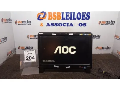 LOTE 204 - 01 ALL IN ONE MARCA AOC. (NO ESTADO) ATENÇÃO! FAZER A VISITAÇÃO ANTES DE ARREMATAR, NÃO SABEMOS SE FUNCIONA, LEILÃO NÃO TEM GARANTIA E NEM DEVOLUÇÃO, SUJEITO A POSSÍVEIS AVARIAS VISÍVEIS/OCULTAS E/OU AUSÊNCIA DE COMPONENTES.