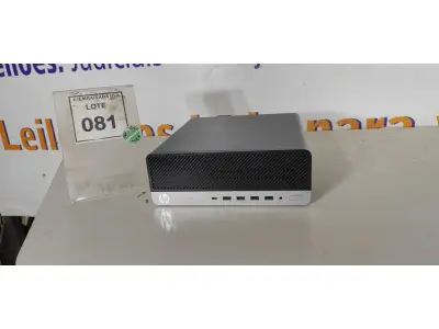 LOTE 081 - 01 CPU HP ELITEDESK. (NO ESTADO EM QUE SE ENCONTRA. SUJEITO A AVARIAS OCULTAS/VISÍVEIS.) MXL9341YLD