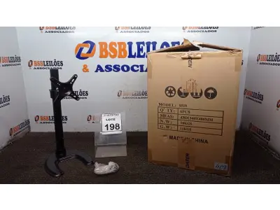 LOTE 198 - 01 CAIXA COM 06 SUPORTES PARA MONITORES MARCA DATEN. (NO ESTADO) ATENÇÃO! FAZER A VISITAÇÃO ANTES DE ARREMATAR, NÃO SABEMOS SE FUNCIONA, LEILÃO NÃO TEM GARANTIA E NEM DEVOLUÇÃO, SUJEITO A POSSÍVEIS AVARIAS VISÍVEIS/OCULTAS E/OU AUSÊNCIA DE COMPONENTES.