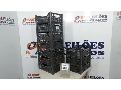 LOTE 262 - 10 CESTAS ORGANIZADORAS. (NO ESTADO) ATENÇÃO! FAZER A VISITAÇÃO ANTES DE ARREMATAR, NÃO SABEMOS SE FUNCIONA, LEILÃO NÃO TEM GARANTIA E NEM DEVOLUÇÃO, SUJEITO A POSSÍVEIS AVARIAS VISÍVEIS/OCULTAS E/OU AUSÊNCIA DE COMPONENTES.