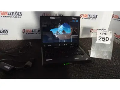 LOTE 250 - 01 NOTEBOOK MARCA LENOVO THINKPAD COM CARREGADOR. (NO ESTADO) ATENÇÃO! FAZER A VISITAÇÃO ANTES DE ARREMATAR, NÃO SABEMOS SE FUNCIONA, LEILÃO NÃO TEM GARANTIA E NEM DEVOLUÇÃO, SUJEITO A POSSÍVEIS AVARIAS VISÍVEIS/OCULTAS E/OU AUSÊNCIA DE COMPONENTES.