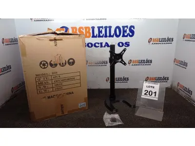LOTE 201 - 01 CAIXA COM 06 SUPORTES PARA MONITORES MARCA DATEN. (NO ESTADO) ATENÇÃO! FAZER A VISITAÇÃO ANTES DE ARREMATAR, NÃO SABEMOS SE FUNCIONA, LEILÃO NÃO TEM GARANTIA E NEM DEVOLUÇÃO, SUJEITO A POSSÍVEIS AVARIAS VISÍVEIS/OCULTAS E/OU AUSÊNCIA DE COMPONENTES.