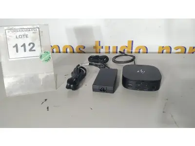 LOTE 112 - 01 DOCKING STATION HP HSN-IX02.(NOVO) (NO ESTADO EM QUE SE ENCONTRA. SUJEITO A AVARIAS OCULTAS/VISÍVEIS.)