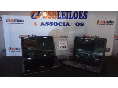 LOTE 283 - 02 NOTEBOOKS MARCA SONY VAIO. (NO ESTADO) ATENÇÃO! FAZER A VISITAÇÃO ANTES DE ARREMATAR, NÃO SABEMOS SE FUNCIONA, LEILÃO NÃO TEM GARANTIA E NEM DEVOLUÇÃO, SUJEITO A POSSÍVEIS AVARIAS VISÍVEIS/OCULTAS E/OU AUSÊNCIA DE COMPONENTES.