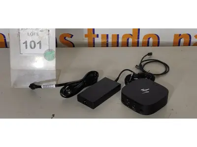 LOTE 101 - 01 DOCKING STATION HP HSN-IX02.(NOVO) (NO ESTADO EM QUE SE ENCONTRA. SUJEITO A AVARIAS OCULTAS/VISÍVEIS.)