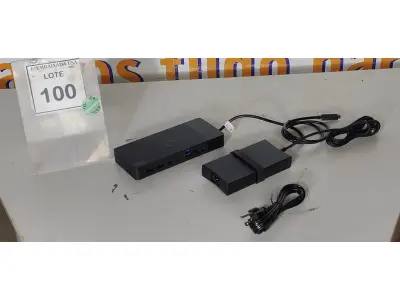 LOTE 100 - 01 DOCKING STATION DELL WD19 (NOVO).(NO ESTADO EM QUE SE ENCONTRA. SUJEITO A AVARIAS OCULTAS/VISÍVEIS.)