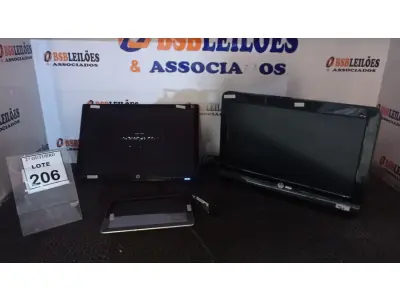 LOTE 206 - 01 ALL IN ONE E 01 MONITOR MARCA HP E 01 TABLET MARCA SAMSUNG. (NO ESTADO) ATENÇÃO! FAZER A VISITAÇÃO ANTES DE ARREMATAR, NÃO SABEMOS SE FUNCIONA, LEILÃO NÃO TEM GARANTIA E NEM DEVOLUÇÃO, SUJEITO A POSSÍVEIS AVARIAS VISÍVEIS/OCULTAS E/OU AUSÊNCIA DE COMPONENTES.
