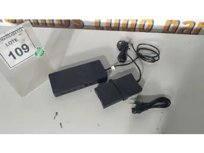 LOTE 109 - 01 DOCKING STATION DELL WD19 (NOVO).(NO ESTADO EM QUE SE ENCONTRA. SUJEITO A AVARIAS OCULTAS/VISÍVEIS.)