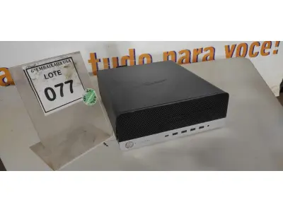 LOTE 077 - 01 CPU HP ELITEDESK COM 16GB DE MEMORIA RAM . (NO ESTADO EM QUE SE ENCONTRA. SUJEITO A AVARIAS OCULTAS/VISÍVEIS.) MXL9341YK6