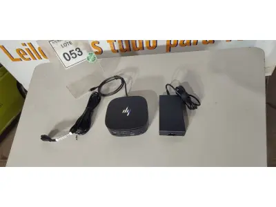 LOTE 053 - 01 DOCKING STATION HP HSN-IX02.(NOVO) (NO ESTADO EM QUE SE ENCONTRA. SUJEITO A AVARIAS OCULTAS/VISÍVEIS.)