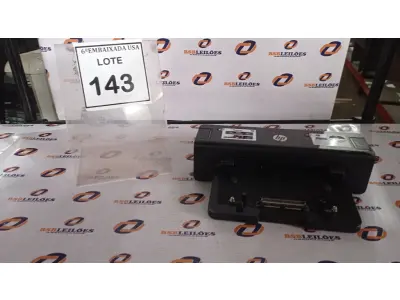 LOTE 143 - 01 DOCKING STATION HP. (NO ESTADO EM QUE SE ENCONTRA. SUJEITO A AVARIAS OCULTAS/VISÍVEIS.) CNU222X09V, CNU343X6KN