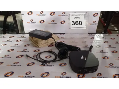 LOTE 360 - 01 DOCKING STATION HP HSN-IX02.(NOVO) (NO ESTADO EM QUE SE ENCONTRA. SUJEITO A AVARIAS OCULTAS/VISÍVEIS.)