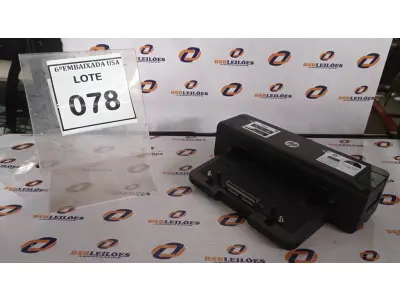 LOTE 078 - 01 DOCKING STATION HP. (NO ESTADO EM QUE SE ENCONTRA. SUJEITO A AVARIAS OCULTAS/VISÍVEIS.) CNU222X09V, CNU343X6KN