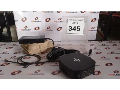 LOTE 345 - 01 DOCKING STATION HP HSN-IX02.(NOVO) (NO ESTADO EM QUE SE ENCONTRA. SUJEITO A AVARIAS OCULTAS/VISÍVEIS.)