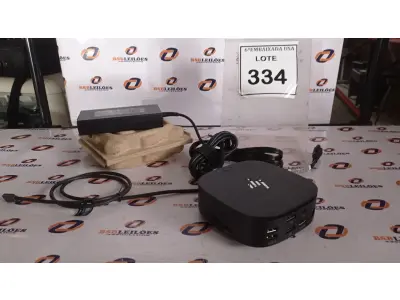 LOTE 334 - 01 DOCKING STATION HP HSN-IX02.(NOVO) (NO ESTADO EM QUE SE ENCONTRA. SUJEITO A AVARIAS OCULTAS/VISÍVEIS.)