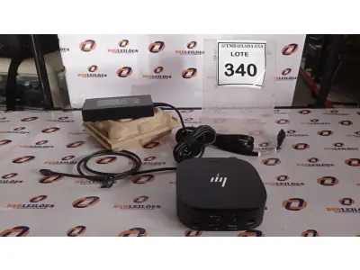 LOTE 340 - 01 DOCKING STATION HP HSN-IX02.(NOVO) (NO ESTADO EM QUE SE ENCONTRA. SUJEITO A AVARIAS OCULTAS/VISÍVEIS.)