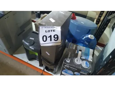 LOTE 019 - 03 UMIDIFICADORES, 01 PURIFICADOR DE ÁGUA, 01 BEBEDOURO PARA GARRAFÃO E 01 AQUECEDOR. (NO ESTADO) ATENÇÃO! FAZER A VISITAÇÃO ANTES DE ARREMATAR, NÃO SABEMOS SE FUNCIONA, LEILÃO NÃO TEM GARANTIA E NEM DEVOLUÇÃO, SUJEITO A POSSÍVEIS AVARIAS VISÍVEIS/OCULTAS E/OU AUSÊNCIA DE COMPONENTES.