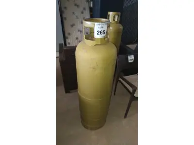 LOTE 265 - 01 BOTIJÃO DE GÁS VAZIO P45. (NO ESTADO EM QUE SE ENCONTRA. SUJEITO A AVARIAS OCULTAS/VISÍVEIS.)