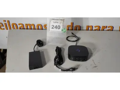 LOTE 240 - 01 DOCKING STATION HP HSN-IX02. (NOVO) (NO ESTADO EM QUE SE ENCONTRA. SUJEITO A AVARIAS OCULTAS/VISÍVEIS.)