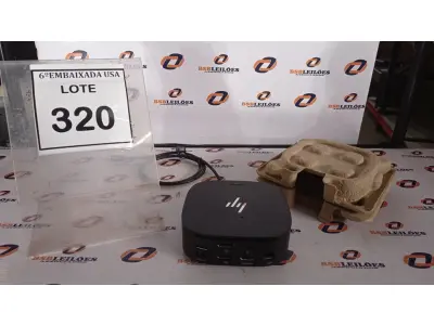 LOTE 320 - 01 DOCKING STATION HP HSN-IX02.(NOVO) (NO ESTADO EM QUE SE ENCONTRA. SUJEITO A AVARIAS OCULTAS/VISÍVEIS.)