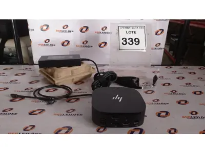LOTE 339 - 01 DOCKING STATION HP HSN-IX02.(NOVO) (NO ESTADO EM QUE SE ENCONTRA. SUJEITO A AVARIAS OCULTAS/VISÍVEIS.)