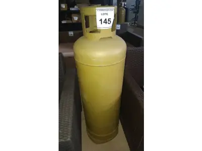 LOTE 145 - 01 BOTIJÃO DE GÁS VAZIO P45. (NO ESTADO EM QUE SE ENCONTRA. SUJEITO A AVARIAS OCULTAS/VISÍVEIS.)