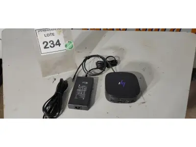 LOTE 234 - 01 DOCKING STATION HP HSN-IX02. (NOVO) (NO ESTADO EM QUE SE ENCONTRA. SUJEITO A AVARIAS OCULTAS/VISÍVEIS.)