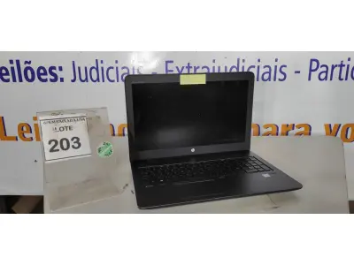 LOTE 203 - 01 NOTEBOOK HP ZBOOK CORE I5 7º GERAÇÃO SEM FONTE. (NO ESTADO EM QUE SE ENCONTRA. SUJEITO A AVARIAS OCULTAS/VISÍVEIS.) ICE00000227663