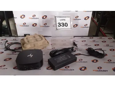 LOTE 330 - 01 DOCKING STATION HP HSN-IX02.(NOVO) (NO ESTADO EM QUE SE ENCONTRA. SUJEITO A AVARIAS OCULTAS/VISÍVEIS.)