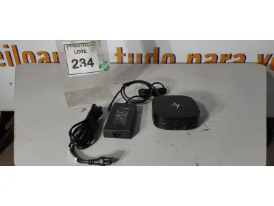 LOTE 234 - 01 DOCKING STATION HP HSN-IX02. (NOVO) (NO ESTADO EM QUE SE ENCONTRA. SUJEITO A AVARIAS OCULTAS/VISÍVEIS.)