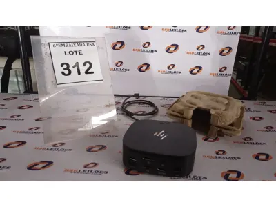 LOTE 312 - 01 DOCKING STATION HP HSN-IX02.(NOVO) (NO ESTADO EM QUE SE ENCONTRA. SUJEITO A AVARIAS OCULTAS/VISÍVEIS.)