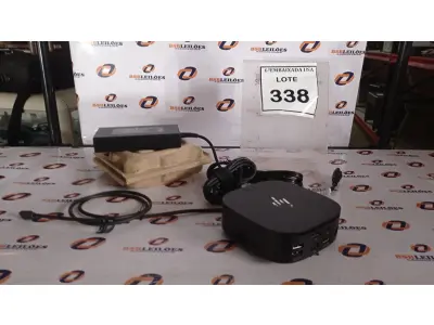 LOTE 338 - 01 DOCKING STATION HP HSN-IX02.(NOVO) (NO ESTADO EM QUE SE ENCONTRA. SUJEITO A AVARIAS OCULTAS/VISÍVEIS.)