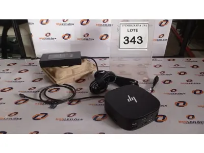 LOTE 343 - 01 DOCKING STATION HP HSN-IX02.(NOVO) (NO ESTADO EM QUE SE ENCONTRA. SUJEITO A AVARIAS OCULTAS/VISÍVEIS.)